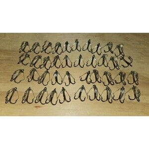 40 New Eagle Claw Treble Hooks Weedless Bronze  L2879WM Size 6 Sharp Fishing